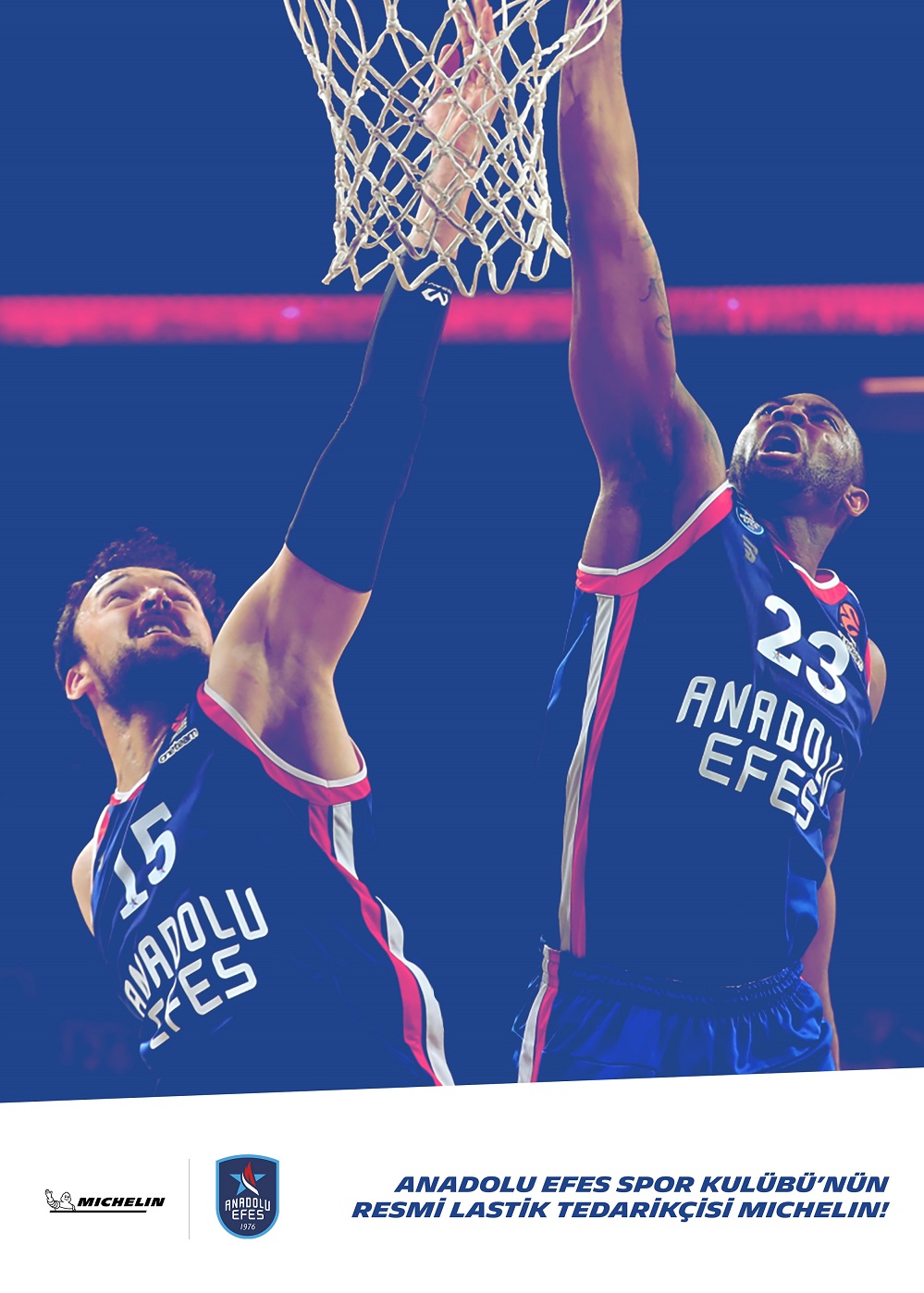 Anadolu Efes Spor Kulübü’nün “Resmi Lastik Tedarikçisi; Michelin Türkiye