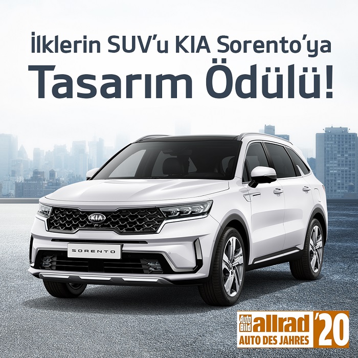 İlklerin SUV’u KIA Sorento’ya Tasarım Ödülü!