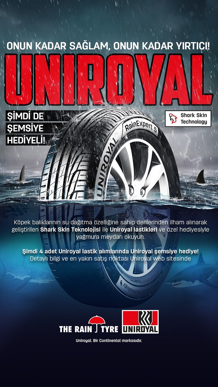 Yağmur lastiğinin mucidi Uniroyal’den yağmura meydan okuyan kampanya!