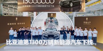 BYD, 13 Milyonuncu Yeni Enerji Aracını Üreterek Tarihi Bir Başarıya İmza Attı